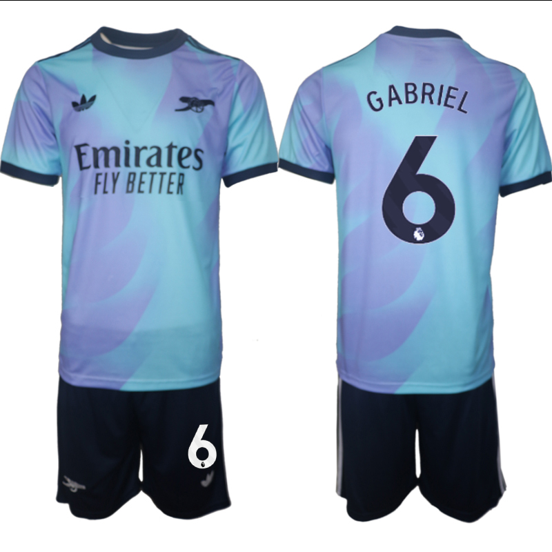 Men 2024-2025 Club Arsenal away Purple blue 6 Soccer Jersey